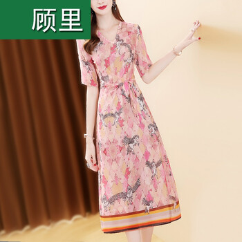 氣質(zhì)碎花長(zhǎng)裙，讓你告別微胖界