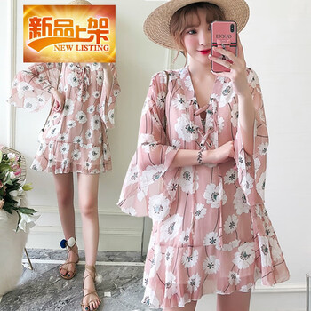 純色荷葉袖，微胖妹子的福音