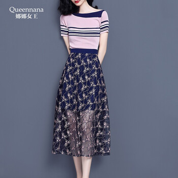 QUEEN NANA  紗網(wǎng) 連衣裙