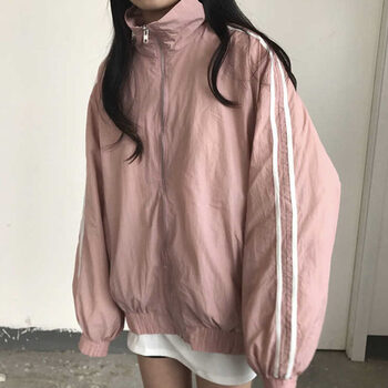 阿遜特（AspecialXun） 立領(lǐng) 長(zhǎng)袖 女 短外套 口袋，拉鏈，多口袋
