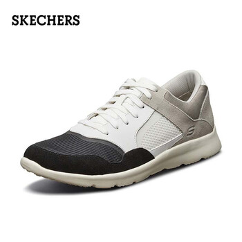 斯凱奇（Skechers）男士黑色/白色/灰色/BKWG 40