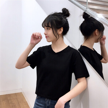 低胸寬松t恤