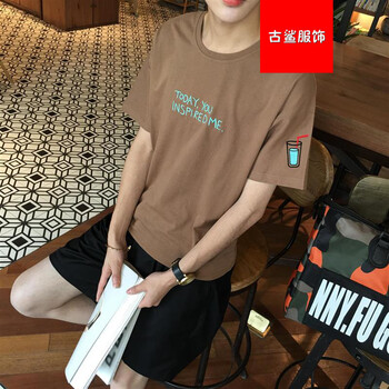尊尚鳥（zunshangniao） 短袖 男士T恤 咖啡色 可樂 