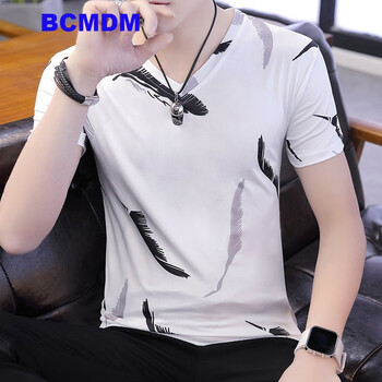 BCMDM 短袖 男士T恤 0080羽毛白 
