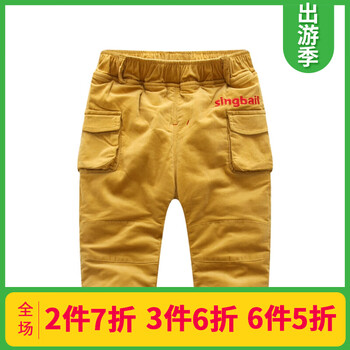 兒童燈芯絨夾棉休閑褲