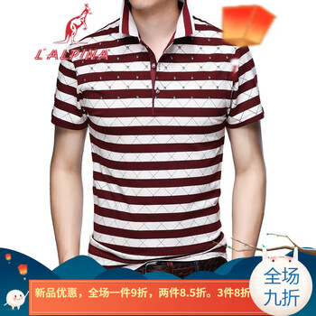阿爾皮納袋鼠（LALPINA） 短袖 男士T恤 1803紅色 