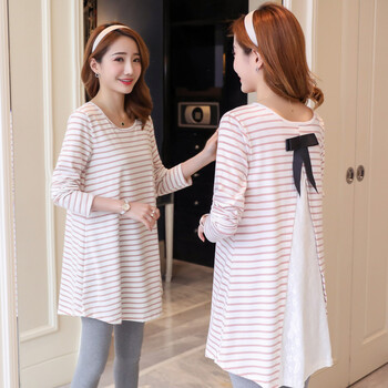 時(shí)尚條紋長(cháng)袖襯衫，打造百變女神