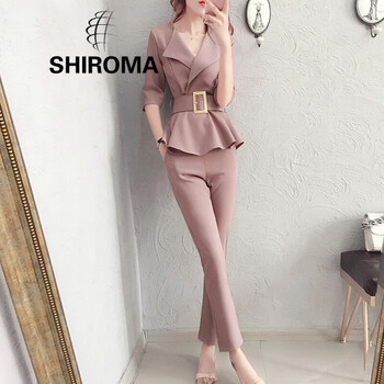 SHIROMA 雙腰 工裝褲 女 五分褲 休閑褲