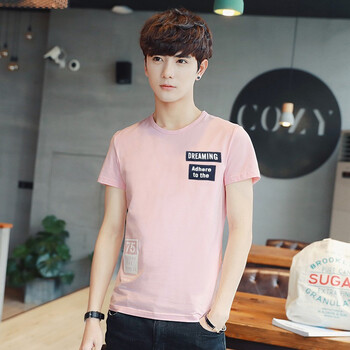 彬典（Bindian） 短袖 男士T恤 701粉色 