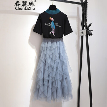 春麗珠（Chunlizhu） 純色 紐扣 連衣裙