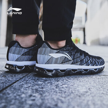 李寧（LI-NING）跑步鞋黑色/灰色/白色 39
