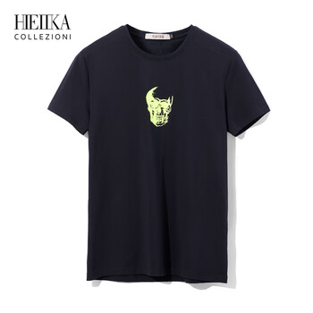 海一家（Hieiika） 短袖 男士T恤 藏青花紋L5 