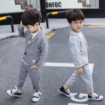 童裝西服套裝男