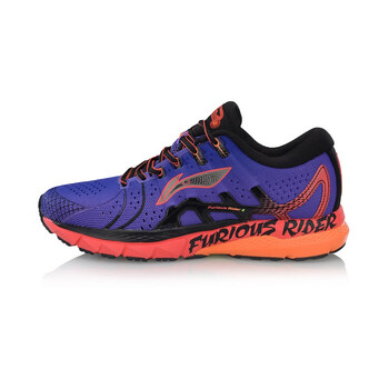 李寧（LI-NING）跑步鞋自由紫/冰橙色 