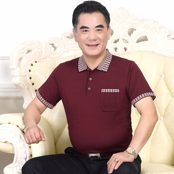 悅詩雅迪（Yueshiyadi） 短袖 男士T恤 紅色 