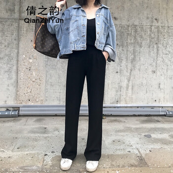 倩之韻（qianzhiyun）  直筒褲 女 長褲 休閑褲
