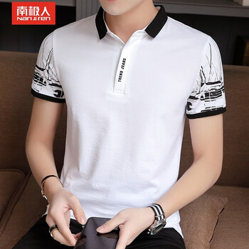 南極人（Nanjiren） 短袖 男士T恤 N78018白色 XL，L，XXL，M，XXXL
