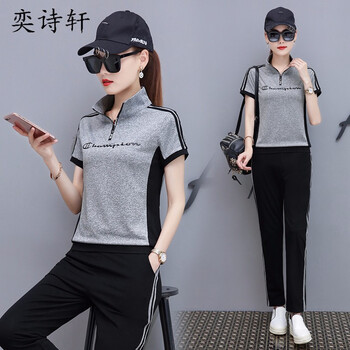 奕詩(shī)軒 3D，綁帶，印花 短袖 T恤 女 圓領(lǐng)
