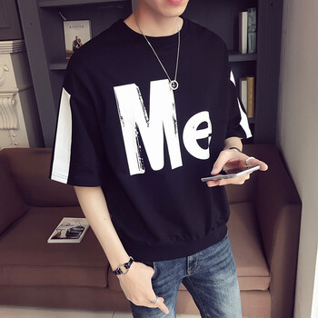 KIMEL DESIGN STUDIO 五分袖 男士T恤 黑色 