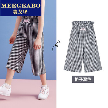 黑白格子褲夏裝