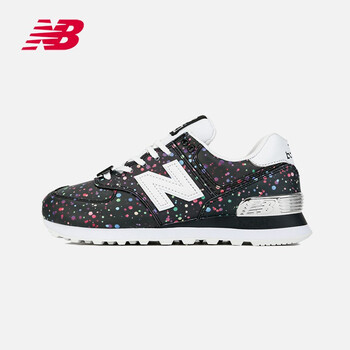 NEW BALANCE跑步鞋WL574TAA/閃亮黑 37