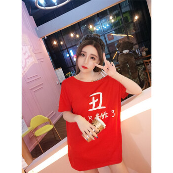 百搭圓領短袖，微胖妹子的福音