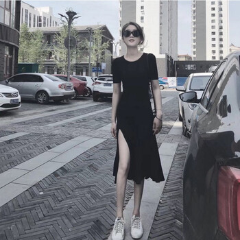 微胖妹子都愛穿的時(shí)尚印花連衣裙