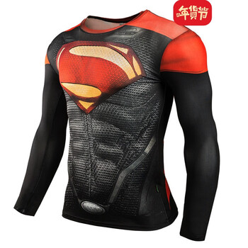 鹿斯特 長袖 男士T恤 長袖紅超人 S，XL，L，M，XXXL，XXL