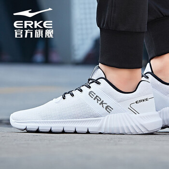 鴻星爾克（ERKE）跑步鞋正白3065 35，36，37，38，39，40