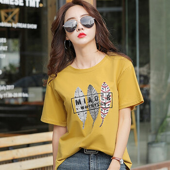 芯鳶 印花 短袖 T恤 女 圓領(lǐng)