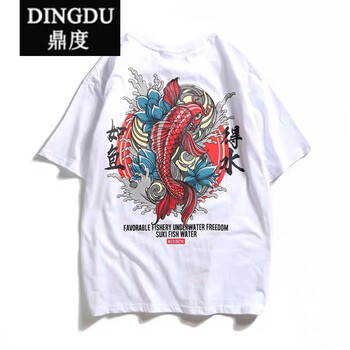 鼎度（DINGDU） 長(zhǎng)袖 男士T恤 如魚(yú)得水 白優(yōu)質(zhì)面料 