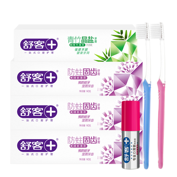 舒克玫瑰清新牙膏