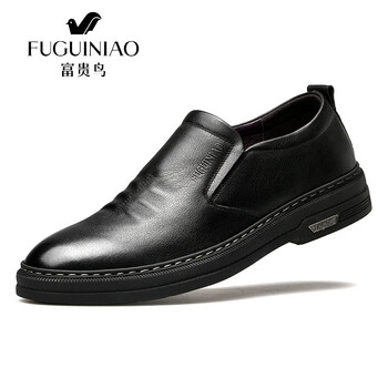 富貴鳥（FUGUINIAO）男士黑色套腳款 42