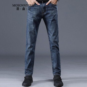 MOSONNY TEE 直筒褲 商務(wù)休閑 男士牛仔褲