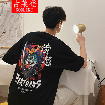 古萊登（GODLIKE） 短袖 男士T恤 T969黑色 