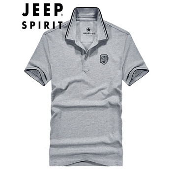 Jeep 短袖 男士T恤 1085短袖灰色 