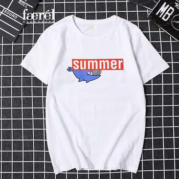 凡日（faerel） 短袖 男士T恤 白色(293 Summer) 