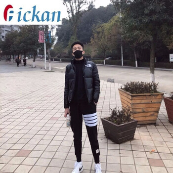 Fickan 短袖 男士T恤 四桿褲黑【單件】 