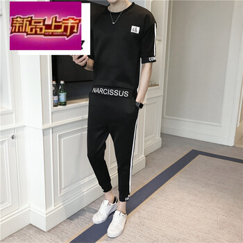 天狼旗（TIANLANGQI） 短袖 男士T恤 黑色TZ826 
