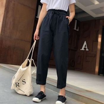 高腰休閑褲，拯救你的小粗腿
