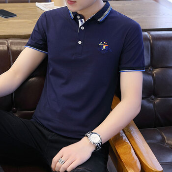 捷創(chuàng  )龍（JINCHUANGLONG） 短袖 男士T恤 深藍 