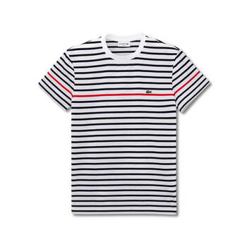 LACOSTE 短袖 男士T恤 A10黑白條紋 
