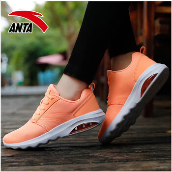 安踏（ANTA）跑步鞋8813-4熒光蜜桃粉/安踏白 35