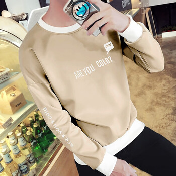 凌登（LingDeng） 長(cháng)袖 男士T恤 T01卡其  長(cháng)袖 