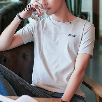 KUCHI ROOSTER 短袖 男士T恤 7527淺灰 