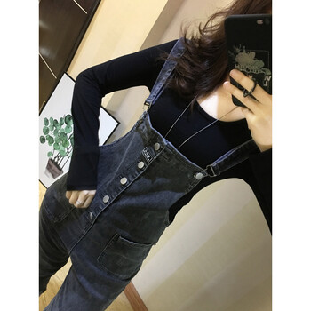 九分牛仔背帶褲，穿出你的少女心