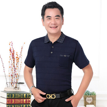 彼爾圣奴（BIERSHENGNU） 短袖 男士T恤 M6608上青 