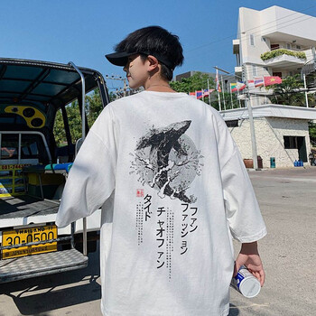 其他品牌 五分袖 男士T恤 DS342白色 