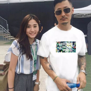 BOY&STUDIO 短袖 男士T恤 白色花草aapestyle 