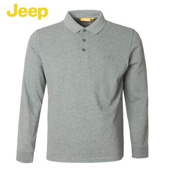 Jeep 長(zhǎng)袖 男士T恤 灰色Y5 